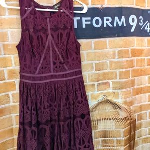 Purple lacy dress